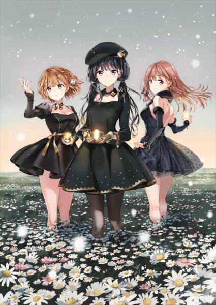 Hình chibi ảnh nhóm bạn thân 3 người anime ngầu đẹp và dễ thương