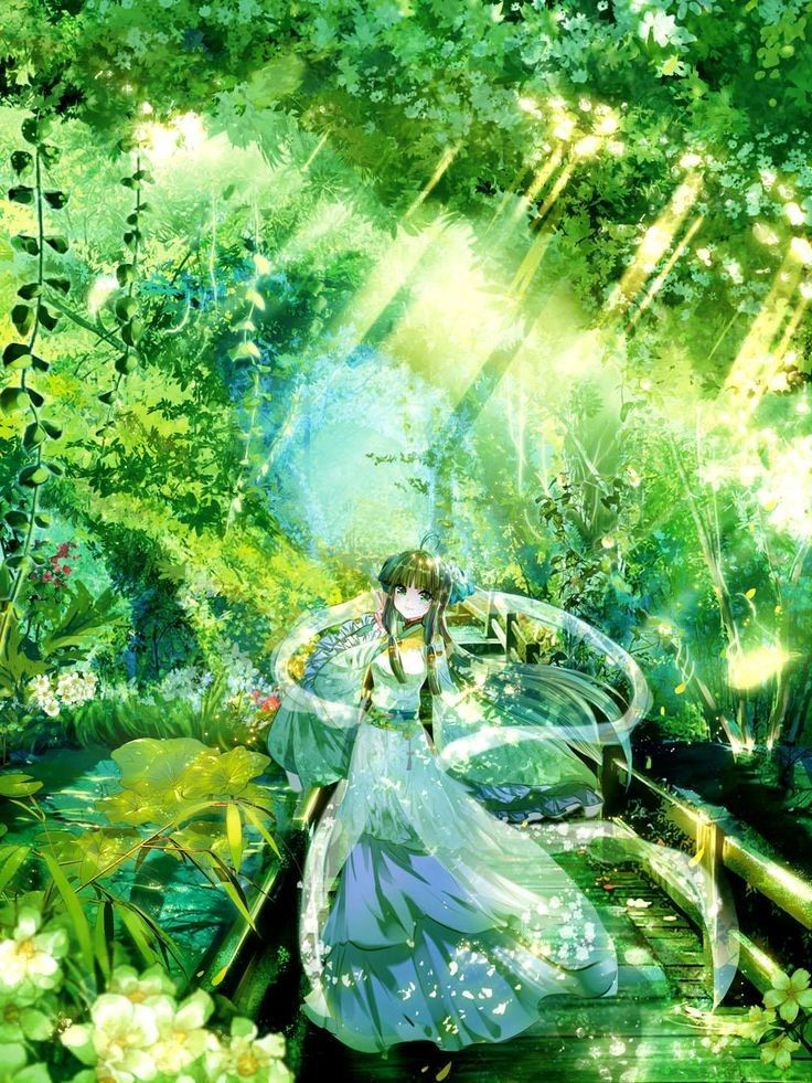 Hình nền  Ánh sáng mặt trời Anime màu xanh lá màu vàng Ký tự gốc rừng  nhiệt đới hoa nàng tiên Hình nền máy tính 1366x768  prone1  340808 