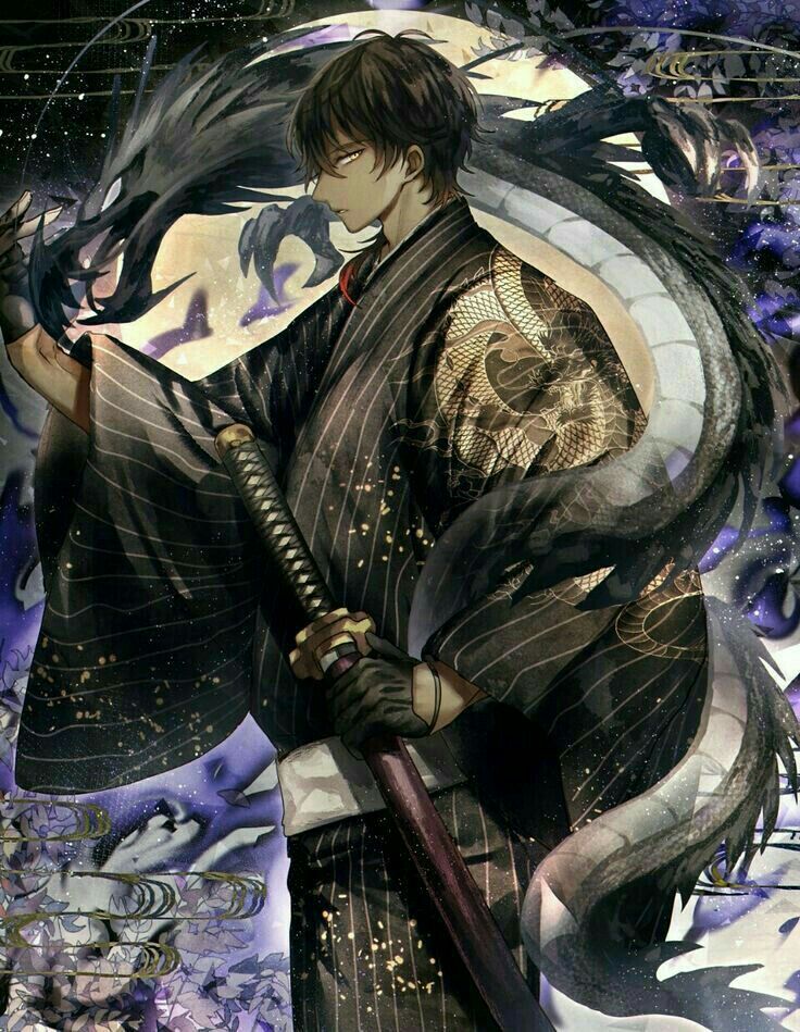 Hình ảnh anime nam cầm kiếm đẹp trai