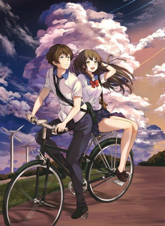 Hình ảnh anime cặp đôi đầy tình cảm