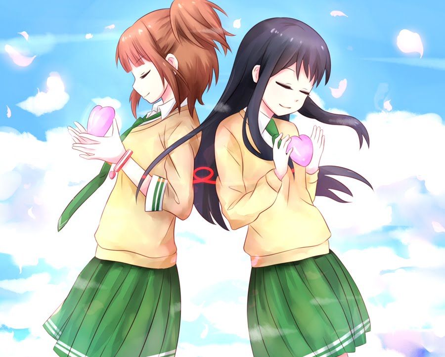 Top vatar đôi bạn thân nữ anime 