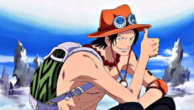 One Piece Hình xăm ASCE trên cánh tay của Ace 