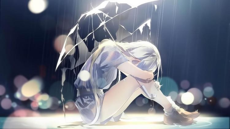 Hình ảnh anime buồn tâm trạng cô đơn