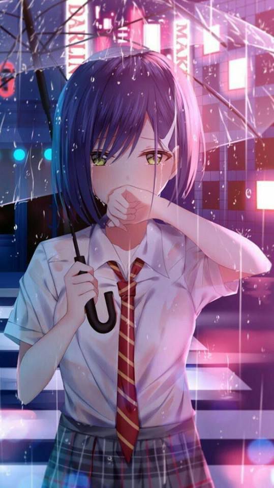 Hình ảnh anime cô đơn buồn khóc đau khổ