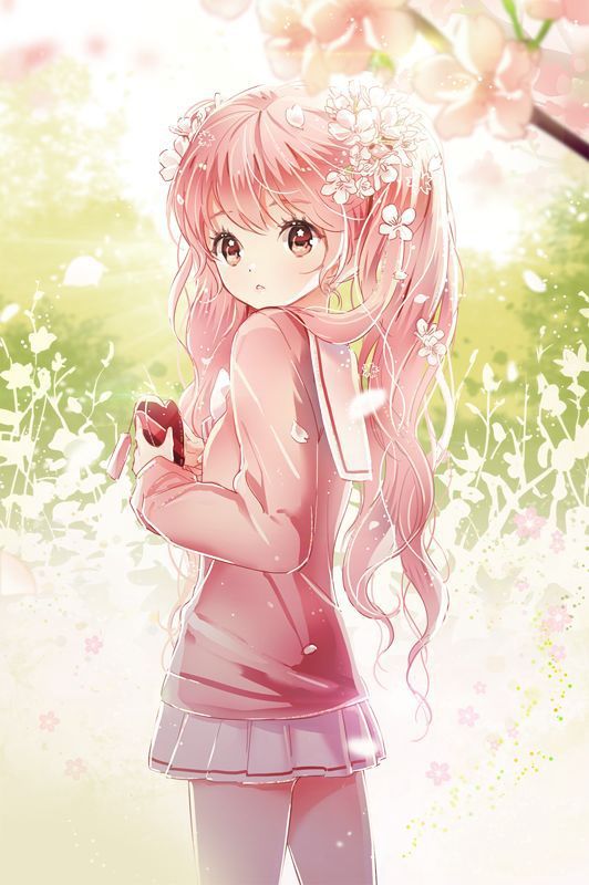 50+ hình nền cute màu hồng nhạt, anime cho máy tính và điện thoại