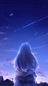Hình nền động bầu trời sao lấp lánh | Anime scenery, Sky anime, Anime scenery wallpaper