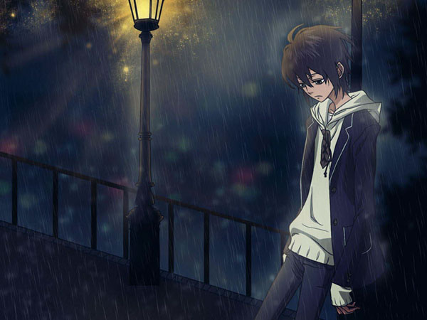hình ảnh anime khóc buồn đau trong tình yêu tan vỡ