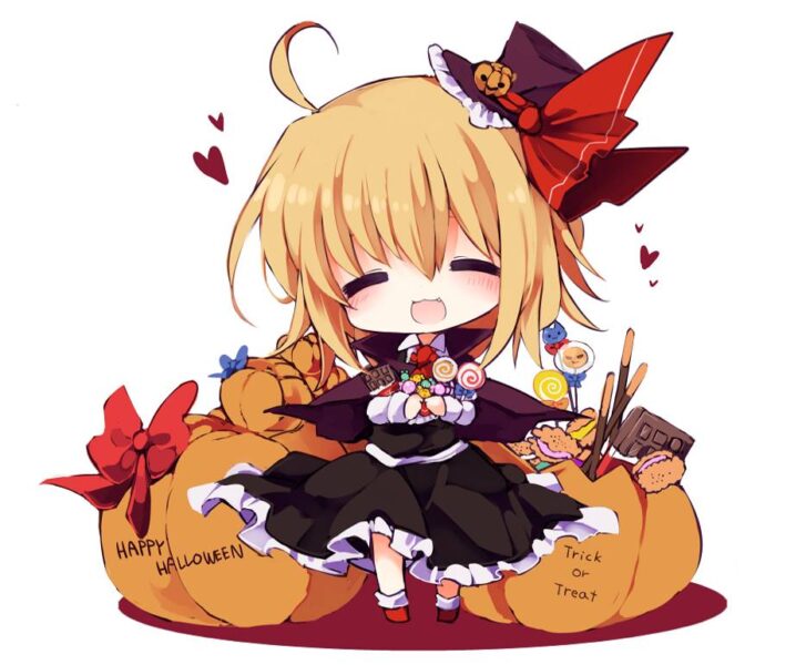 Ảnh Anime Halloween Đẹp Vẽ Tranh Halloween Anime